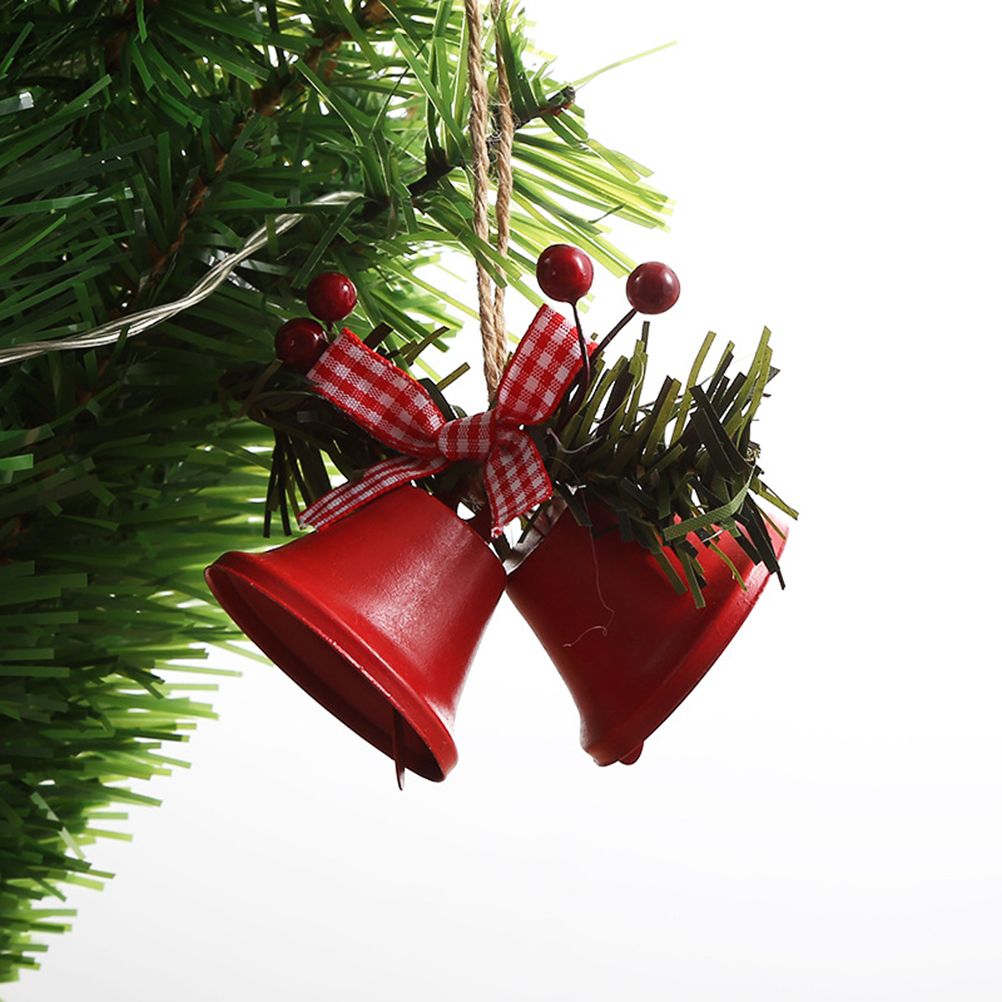 Metal Horn Bell Christmas Tree Ornaments Durable Lovely Christmas Tree Hanging Pendants for Wedding Anniversary Party