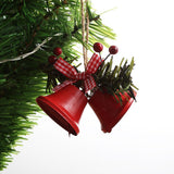 Metal Horn Bell Christmas Tree Ornaments Durable Lovely Christmas Tree Hanging Pendants for Wedding Anniversary Party