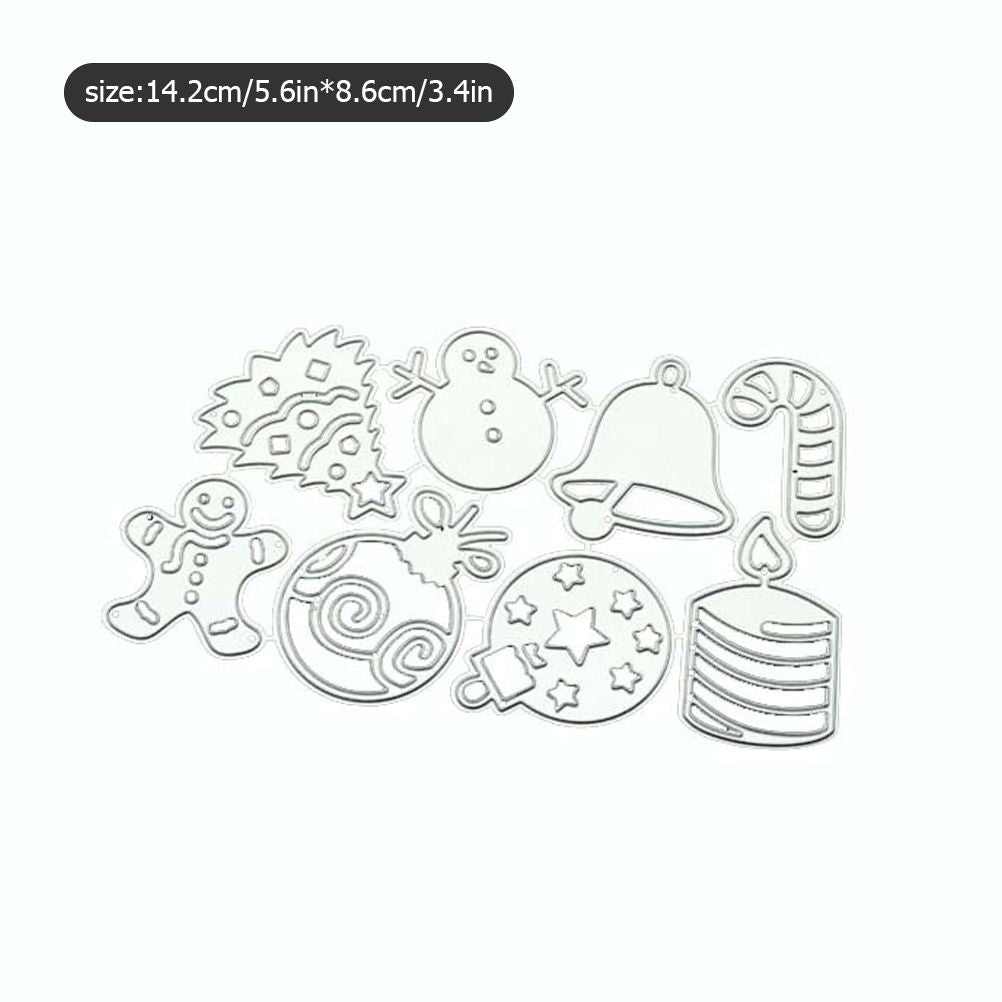 Christmas Carbon Steel Cutting Dies Craft Die Cuts for Card Making and Scrapbooking