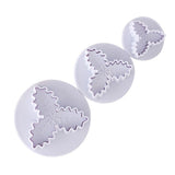 Christmas Holly Leaf Plunger Cutter Holly Leaves Fondant Mold Cutter Christmas Party Cake Cupcake Decorating Baking Tools