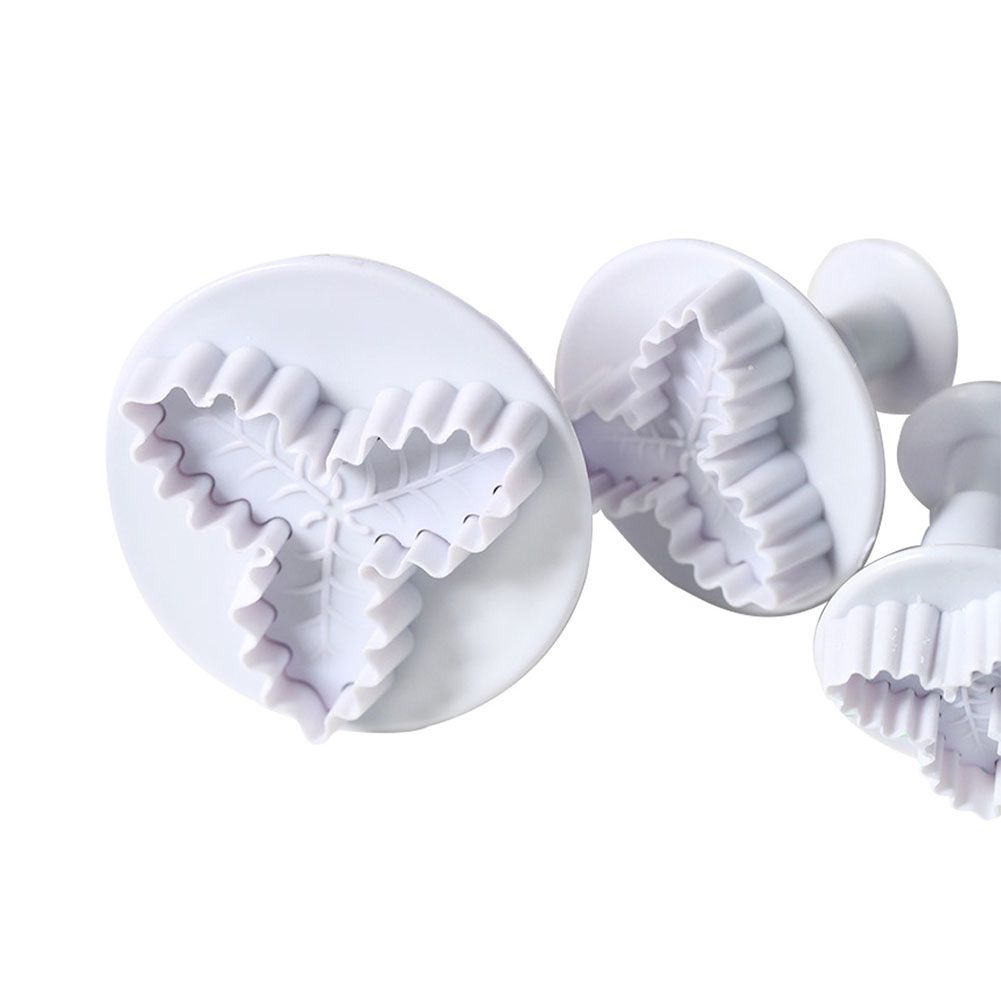 Christmas Holly Leaf Plunger Cutter Holly Leaves Fondant Mold Cutter Christmas Party Cake Cupcake Decorating Baking Tools