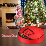 91x20cm Household Christmas Wreath Storage Bag with Handle Waterproof Dustproof Xmas Wreath Organizer - Top-Down View