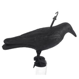 Bird Scarecrow Fake Plastic Crow Black Feathered Crows Bird Repellent for Outdoor Garden Yard - Side View