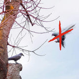 Bird Scarecrow Fake Plastic Crow Black Feathered Crows Bird Repellent for Outdoor Garden Yard