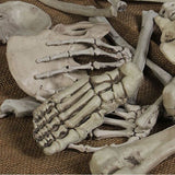 28Pcs Halloween Skeleton Bones Halloween Props Skeleton Tricky Bones Haunted House Party Decorations - 45-Degree Angle