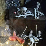 28Pcs Halloween Skeleton Bones Halloween Props Skeleton Tricky Bones Haunted House Party Decorations - Close-Up Angle