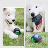 Rubber Dog Ball Puppy Bite Resistant Ball Dental Care Toy for Pet Molar Training Ball - Front View