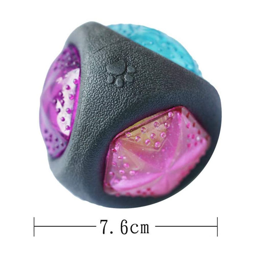 Rubber Dog Ball Puppy Bite Resistant Ball Dental Care Toy for Pet Molar Training Ball