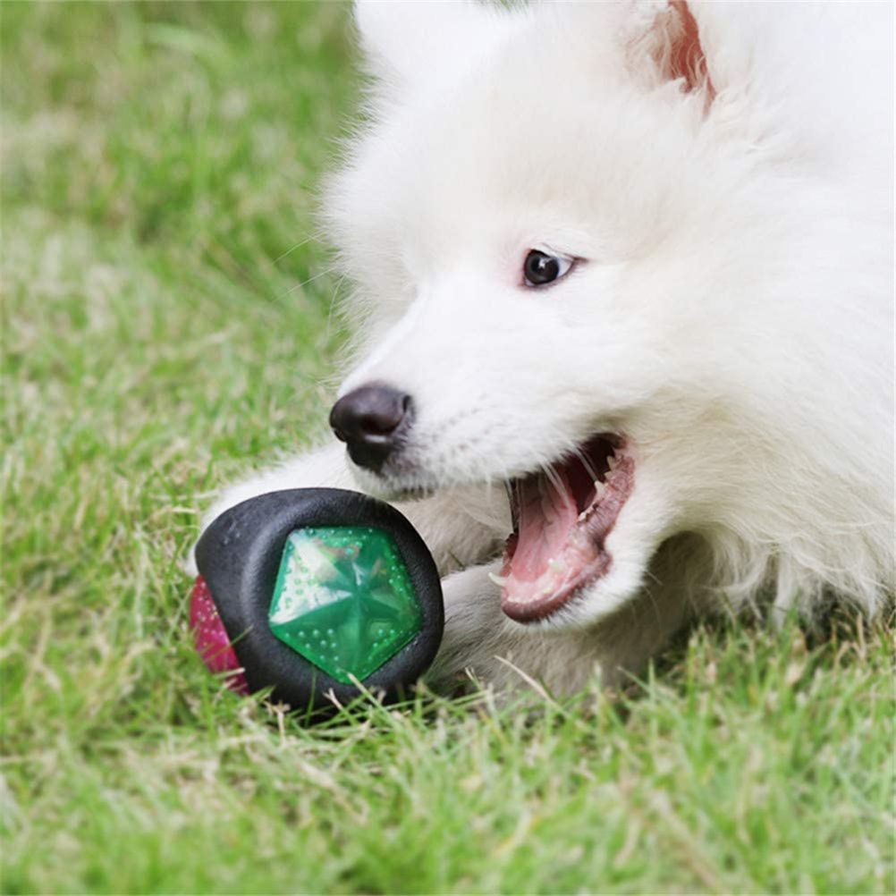 Rubber Dog Ball Puppy Bite Resistant Ball Dental Care Toy for Pet Molar Training Ball