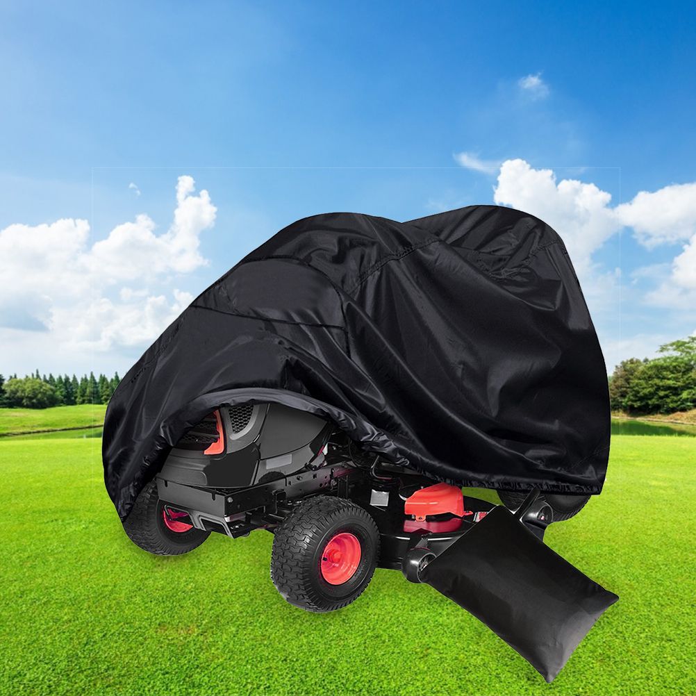 Outdoors Lawn Mower Cover Tractor Cover Riding Lawn Mower Cover with Drawstring and Storage Bag
