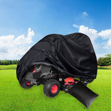 Outdoors Lawn Mower Cover Tractor Cover Riding Lawn Mower Cover with Drawstring and Storage Bag - Rear View