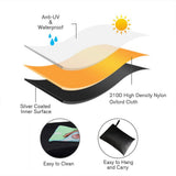 Outdoors Lawn Mower Cover Tractor Cover Riding Lawn Mower Cover with Drawstring and Storage Bag - Close-Up Angle