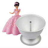 8 Inch Cake Mold Decorative Semicircle Princess Doll Dress Cake Pan Cake Baking Pan