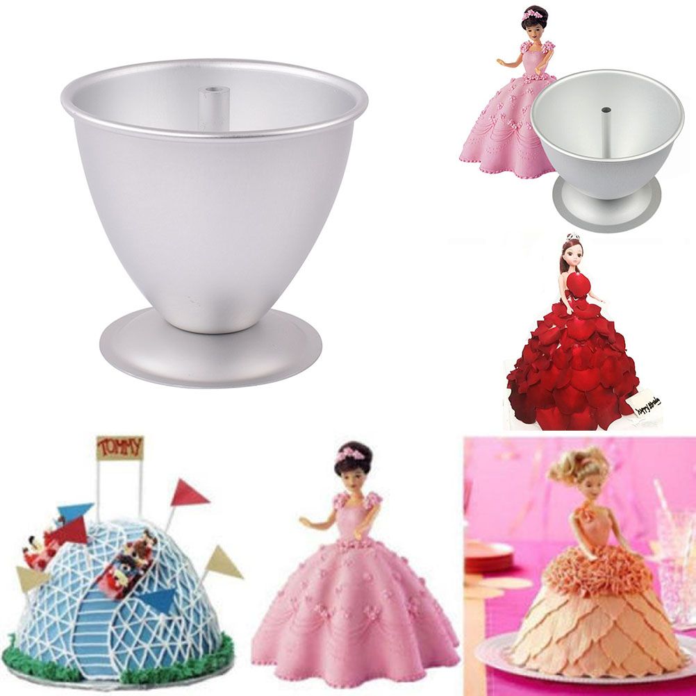 8 Inch Cake Mold Decorative Semicircle Princess Doll Dress Cake Pan Cake Baking Pan