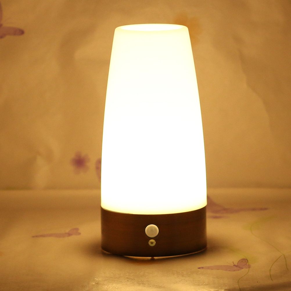 Smart Wireless Motion Sensor Night Light Battery Operated Lamp Bedside Table Desk Lamp for Bedroom Living Room Kitchen Kids Room