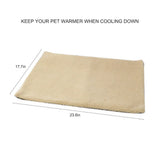 Pet Blanket Self Heating Blanket for Cats Dogs Heating Mat Warm Cozy Pet Blanket Bed Mat - Side View