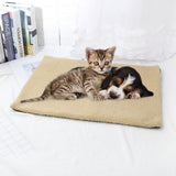 Pet Blanket Self Heating Blanket for Cats Dogs Heating Mat Warm Cozy Pet Blanket Bed Mat - Rear View