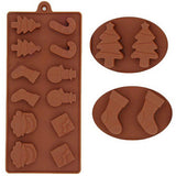Christmas Mold Silicone Chocolate Mold Non Stick Baking Mold - Close-Up Angle