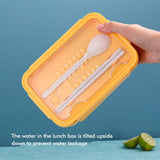 Lunch Boxes Bento Boxes Leakproof Lunch Boxes for Microwave Bento Lunch Boxes with 3 Compartments and Tableware