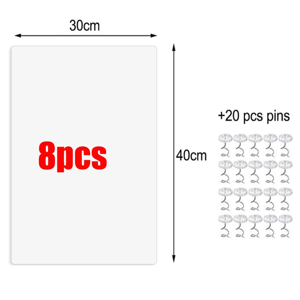 8pcs Cat Scratch Furniture Protector Pad Pet Couch Protector Cat Dog Claw Guards with 20pcs Pins