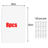 8pcs Cat Scratch Furniture Protector Pad Pet Couch Protector Cat Dog Claw Guards with 20pcs Pins - Extra Image
