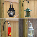 8inches Hanging Plant Bracket for Plant Hangers Outdoor Wall Plant Hanger for Hanging Bird Feeders Wind Chimes Flower Baskets - 45-Degree Angle