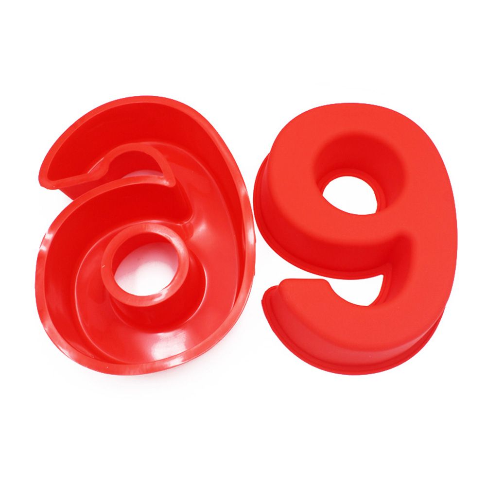 2PCS 10 Inch Silicone Cake Mold 6 and 0 Numbers DIY Silicone Cake Baking Mold 3D Silicone Cake Mold for Birthday and Wedding Anniversary