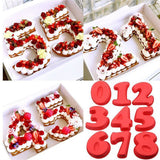 2PCS 10 Inch Silicone Cake Mold 6 and 0 Numbers DIY Silicone Cake Baking Mold 3D Silicone Cake Mold for Birthday and Wedding Anniversary - Extra Image