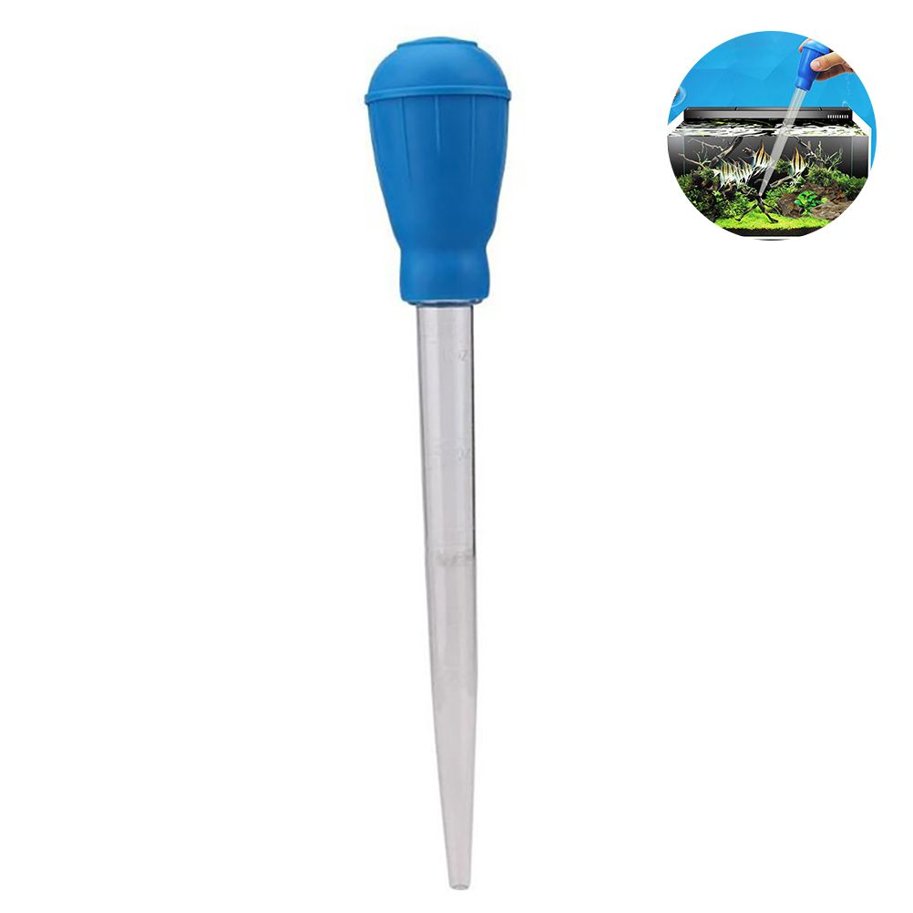 Fish Tank Water Changer Measuring Pipette Cleaning Pipette with Dropper Liquid for Aquariums