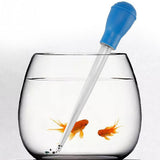 Fish Tank Water Changer Measuring Pipette Cleaning Pipette with Dropper Liquid for Aquariums - Top-Down View
