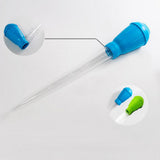 Fish Tank Water Changer Measuring Pipette Cleaning Pipette with Dropper Liquid for Aquariums - 45-Degree Angle