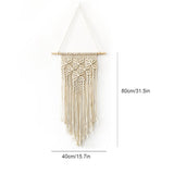 Woven Boho Wall Hanging Tapestry Bohemian Home Art Decor Apartment Dorm Room Decoration - Front View