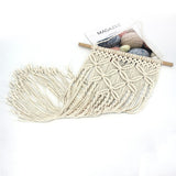Woven Boho Wall Hanging Tapestry Bohemian Home Art Decor Apartment Dorm Room Decoration - Rear View