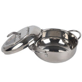 Stainless Steel Deep Frying Pan Japanese Tempura Fryer with Thermometer Control Non Stick Frying Pan for Kitchen