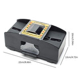 Professional Automatic Card Shuffler High Speed Automatic Shuffling Machine Battery Powered Card Shuffler - Low Angle