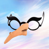 Halloween Party Glasses Witch Nose Glasses Fancy Dress Funny Eye Glass Frame Witch Cosplay Props Costume Accessories