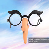 Halloween Party Glasses Witch Nose Glasses Fancy Dress Funny Eye Glass Frame Witch Cosplay Props Costume Accessories