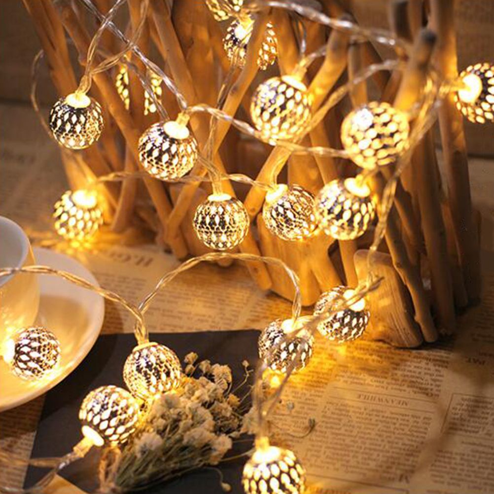 Moroccan Balls Light String 30 LEDs Fairy Light Battery Powered Decorative Light String