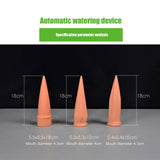4Pcs Cone Watering System Set Garden Watering Stakes Ceramic Clay Cones - Front View