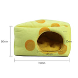 Cheese Shaped Pet Hamster Sleeping Warm Nest Winter Warm Beds Cave Pet Supplies