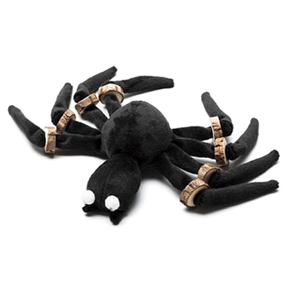 Halloween Spider Cat Toy with Teething Wood Chip Pet Funny Black Spider Legs Cat Toy Halloween Pet Funny Toys
