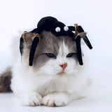 Halloween Spider Cat Toy with Teething Wood Chip Pet Funny Black Spider Legs Cat Toy Halloween Pet Funny Toys - Side View