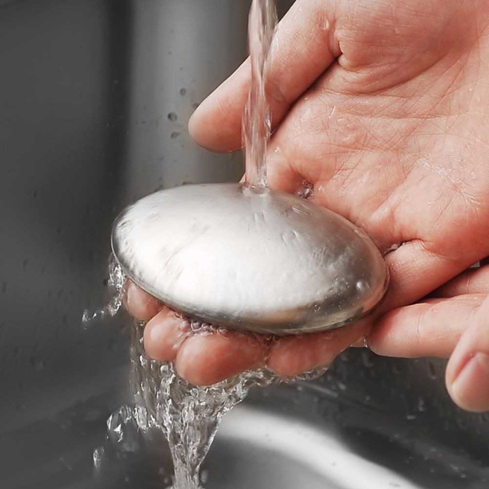 Stainless Steel Soap Eliminating Odor Smell Remover Oval Shape Chef Soap Hand Eliminating