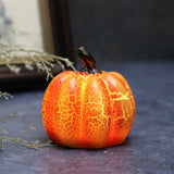 LED Halloween Pumpkin Lantern Resin Pumpkin Lamp Multiple Shapes Halloween Dress Up Props - Side View