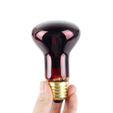 60W Infrared Heat Lamp Red Light Glass Heating Lamp Bulb for Lizard Reptile and Amphibian - Front View