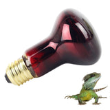 60W Infrared Heat Lamp Red Light Glass Heating Lamp Bulb for Lizard Reptile and Amphibian - 45-Degree Angle