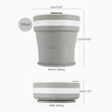 Silicone Collapsible Cup Portable Telescopic Drinking Cup with Cover for Travel Camping