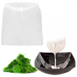 100 Grit Nylon Mesh Filter Bag Tea Fruit Juice Coffee Wine Nylon Mesh Net Strain Liquid Filter Bag Kitchen Accessories - Close-Up Angle