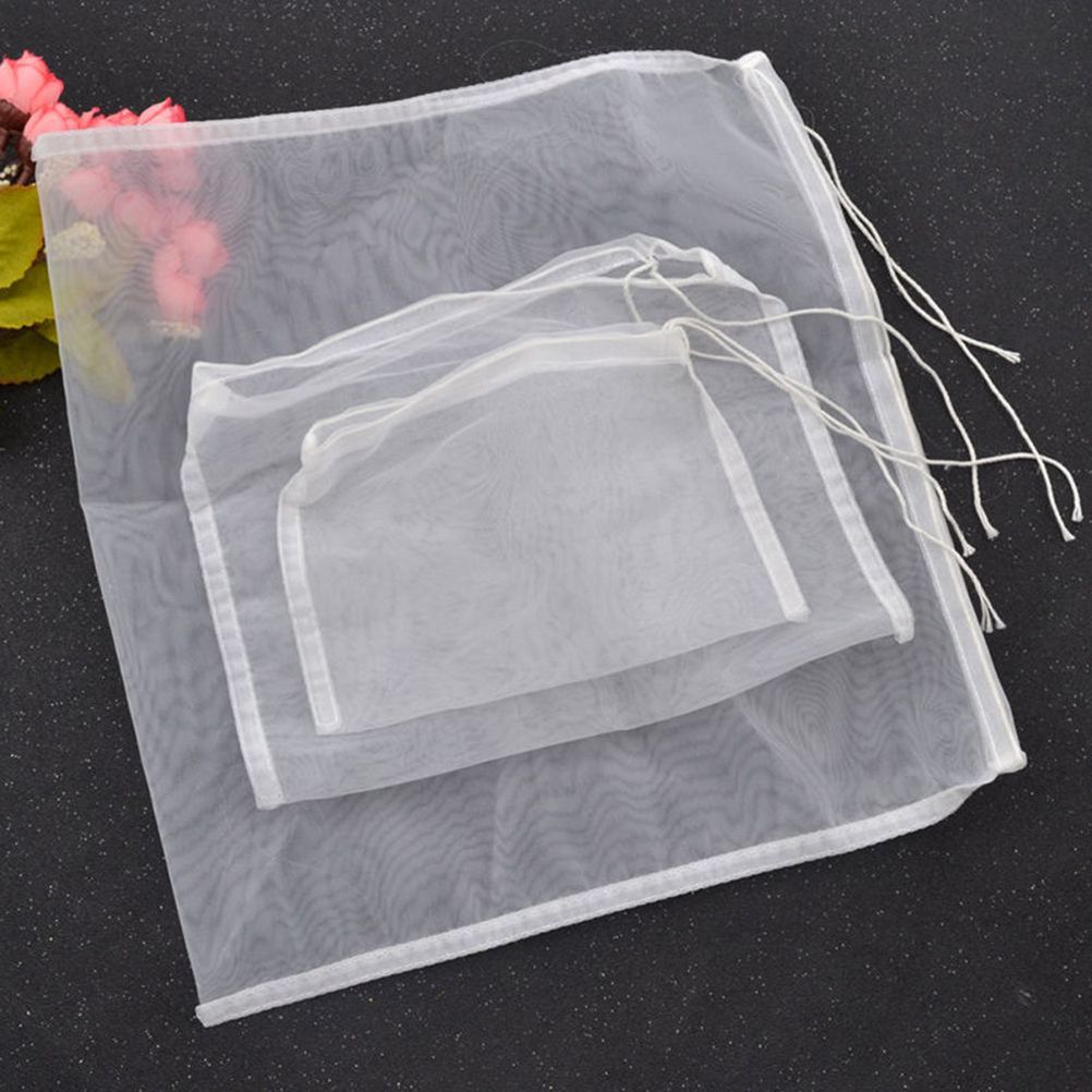 100 Grit Nylon Mesh Filter Bag Tea Fruit Juice Coffee Wine Nylon Mesh Net Strain Liquid Filter Bag Kitchen Accessories