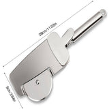 3 in 1 Pizza Cutter Wheel Serrated Edge Serving Spatula with Clip Stainless Steel Pizza Cutter Pizza Grater - Extra Image